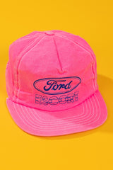 Vintage 80s Ford Escort Neon Snapback Hat