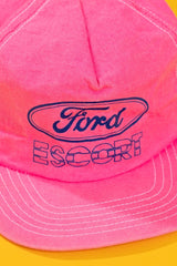 Vintage 80s Ford Escort Neon Snapback Hat