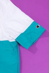 Vintage 90s Champion Short Sleeve Pullover Windbreaker