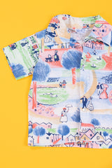 Vintage 70/80s Doe-Spun Button Up (Kids - 4T)
