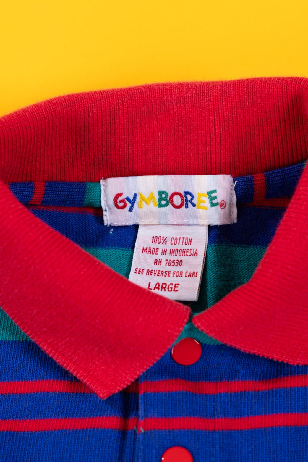 Vintage 90s Gymboree Striped Long Sleeve Shirt (Kids - L)