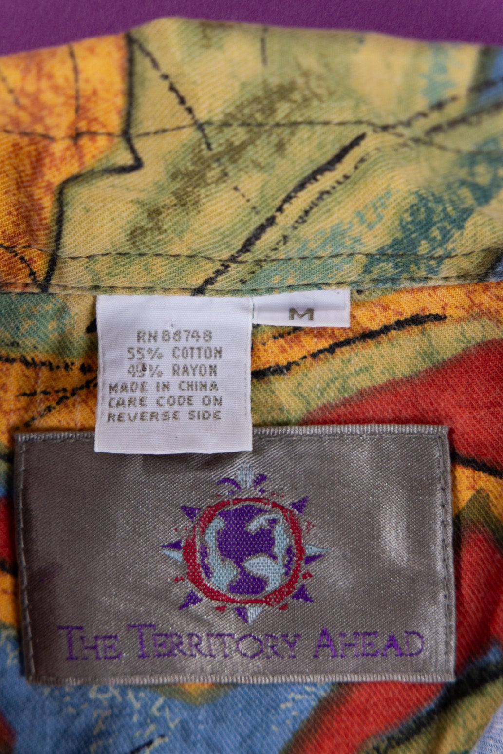 Vintage 90s The Territory Ahead Button Up