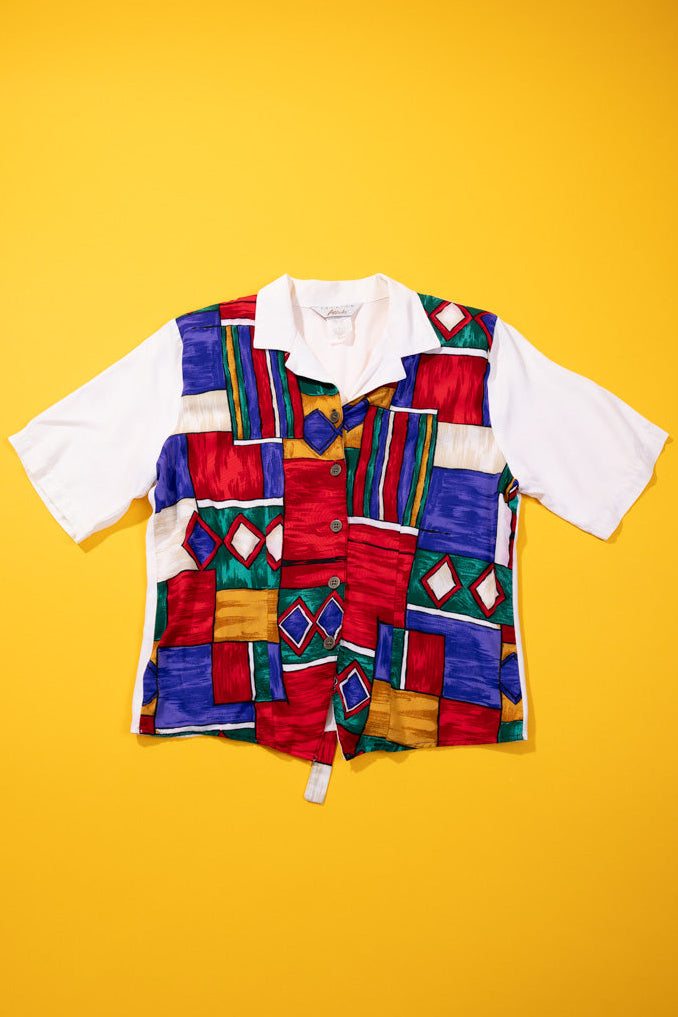 Vintage 80s Fashion Attitudes Blouse