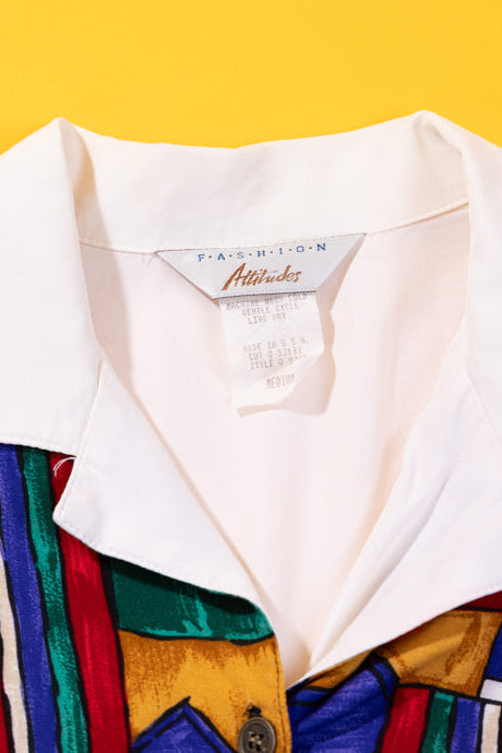 Vintage 80s Fashion Attitudes Blouse