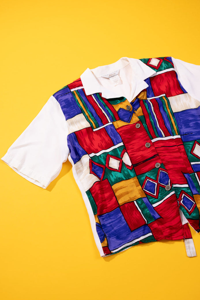 Vintage 80s Fashion Attitudes Blouse