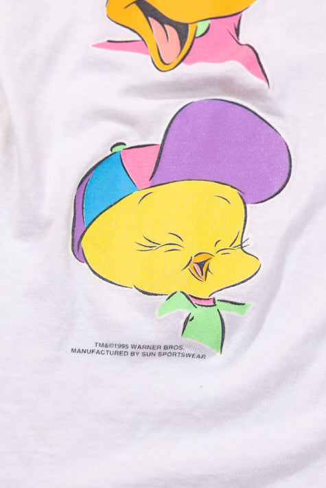 Vintage 1995 Looney Tunes Baseball Button Up