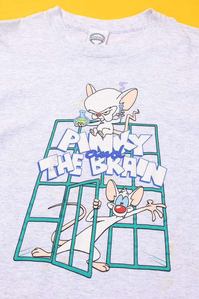 Vintage 1993 Pinky and The Brain Animaniacs T-shirt