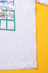 Vintage 1993 Pinky and The Brain Animaniacs T-shirt