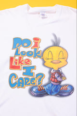 Vintage 90s Tweety Bird Do I Look Like I Care T-shirt
