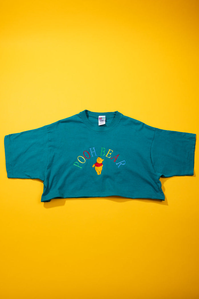 Upcycled Vintage 90s Disney Winnie The Pooh Bear Crop Top