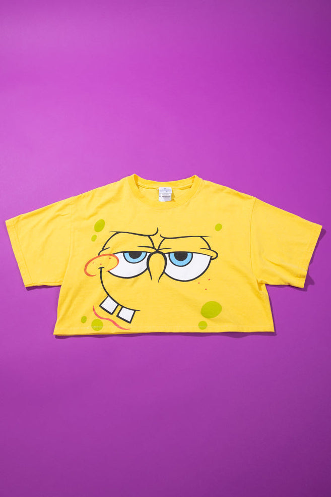 Upcycled 2011 Spongebob Crop Top