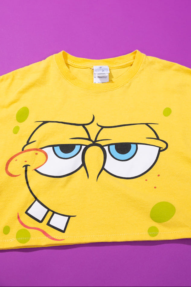 Upcycled 2011 Spongebob Crop Top