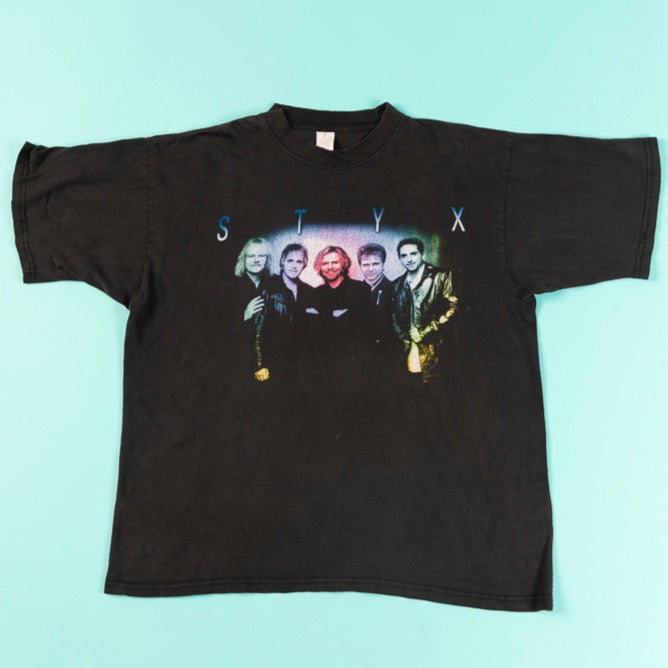 Vintage 1999 Styx Brave New World T-shirt from Retro Candy