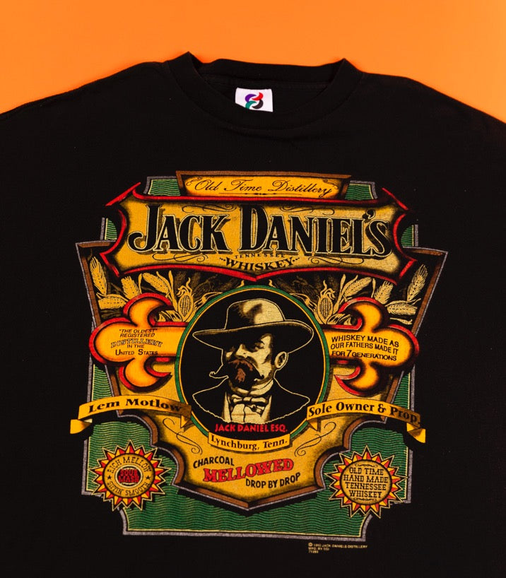 Vintage 1992 Jack Daniels T-shirt single stitch 90&