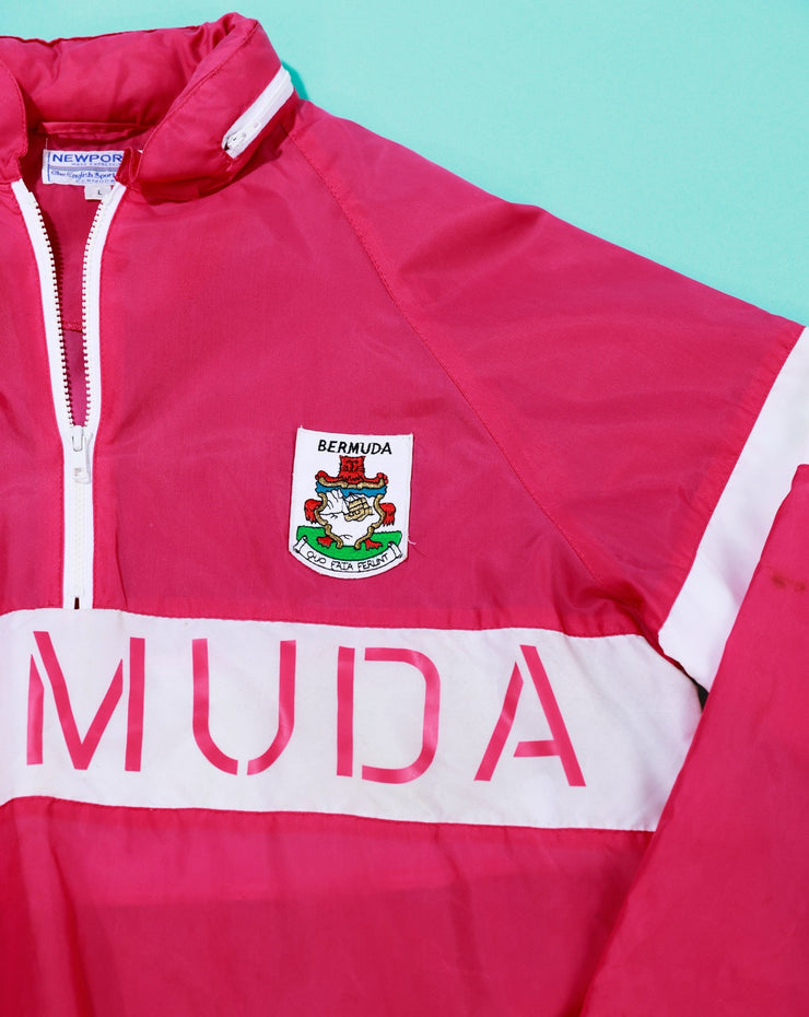 Vintage 90s Newport Bermuda 1/4 Zip Windbreaker Jacket