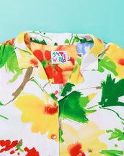 Vintage 80s Jams World Retro Spring Floral Button Up