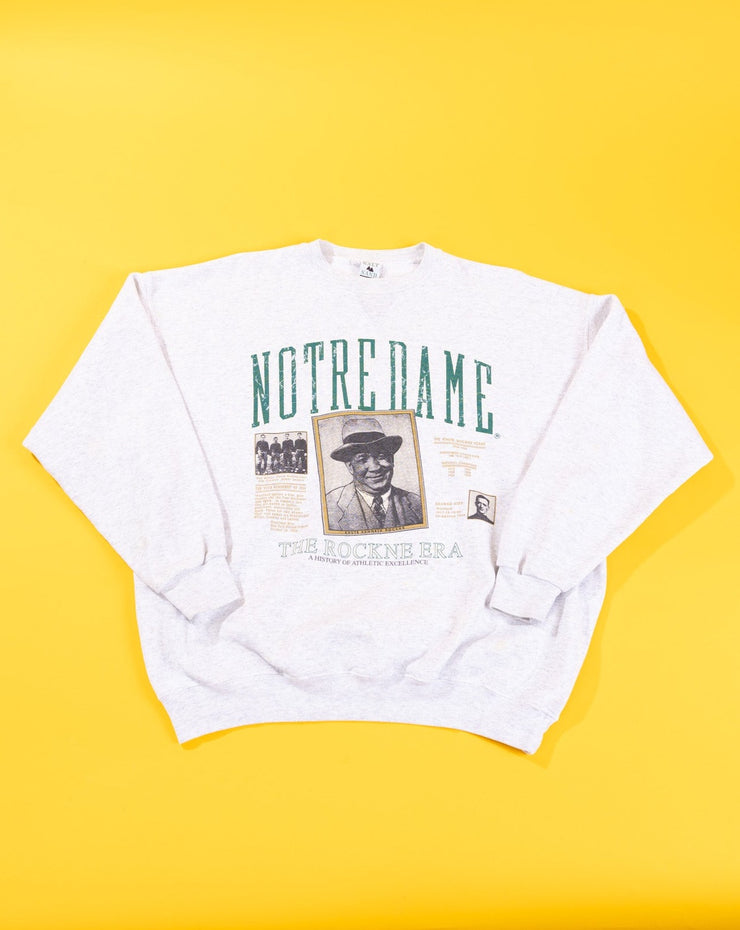Vintage 90s Notre Dame Knute Rockne Era Crewneck Sweater