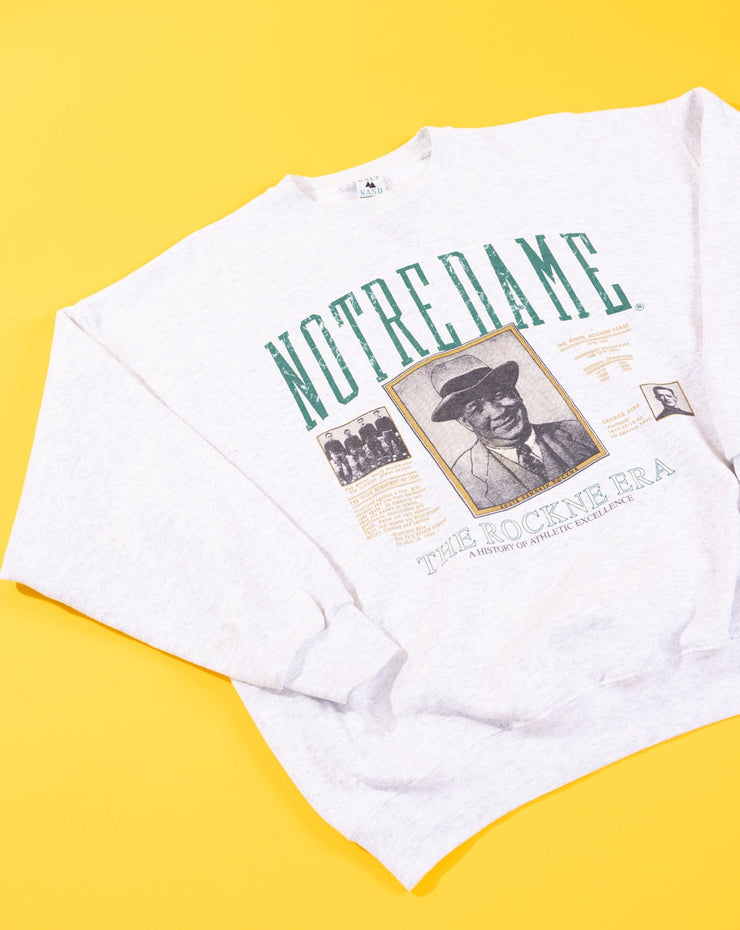 Vintage 90s Notre Dame Knute Rockne Era Crewneck Sweater
