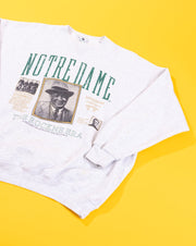 Vintage 90s Notre Dame Knute Rockne Era Crewneck Sweater