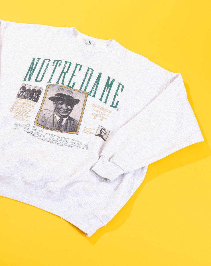 Vintage 90s Notre Dame Knute Rockne Era Crewneck Sweater