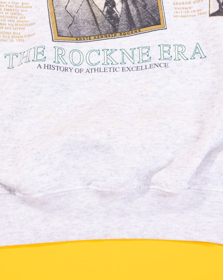 Vintage 90s Notre Dame Knute Rockne Era Crewneck Sweater