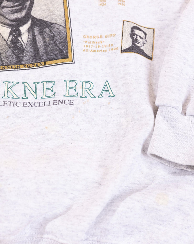Vintage 90s Notre Dame Knute Rockne Era Crewneck Sweater