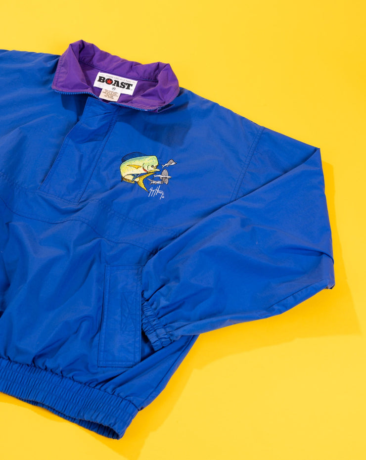 Vintage 90s Guy Harvey Quarter Zip Windbreaker Jacket