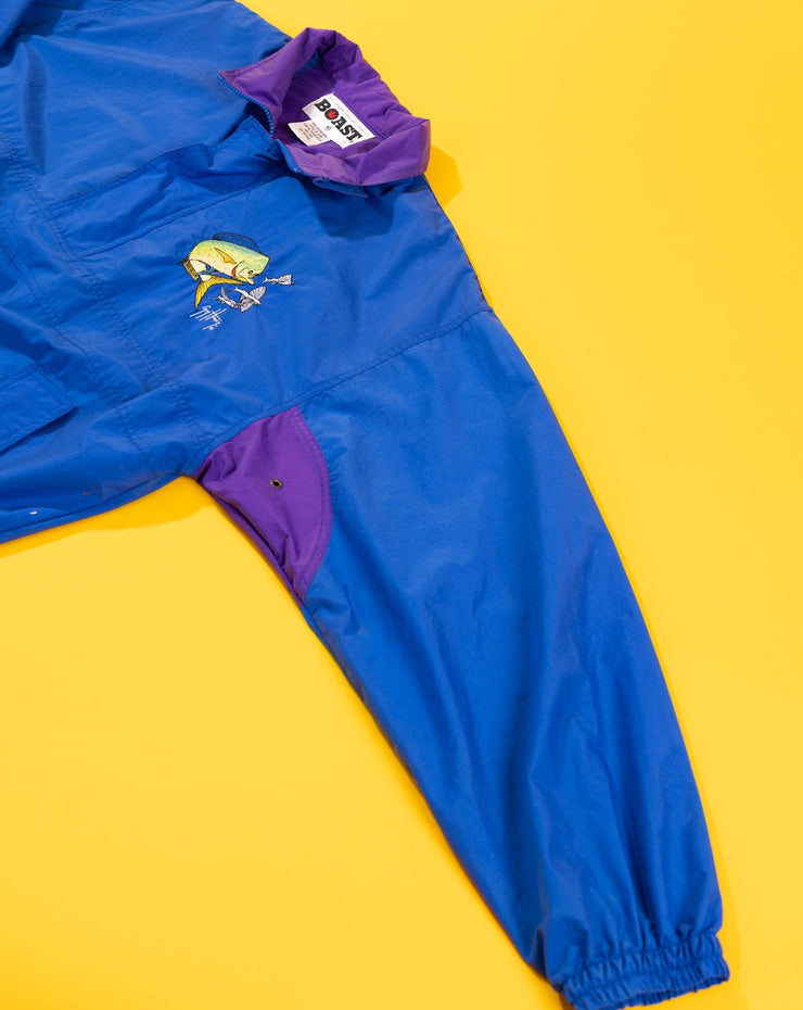 Vintage 90s Guy Harvey Quarter Zip Windbreaker Jacket