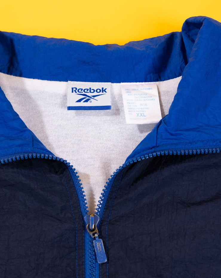 Vintage 90s Reebok Windbreaker (Blue/White/Navy)