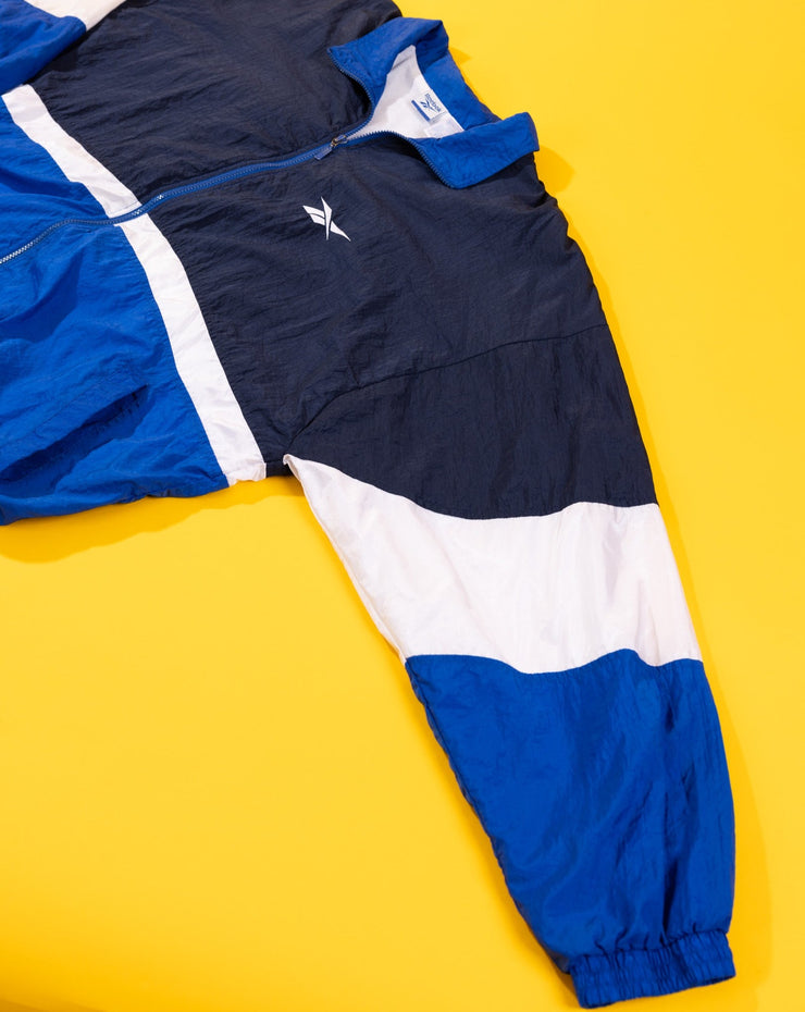 Vintage 90s Reebok Windbreaker (Blue/White/Navy)