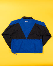 Vintage 90s Reebok Windbreaker (Black/Blue/Teal Collar)