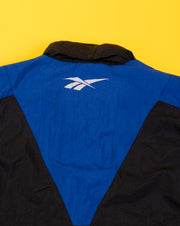 Vintage 90s Reebok Windbreaker (Black/Blue/Teal Collar)