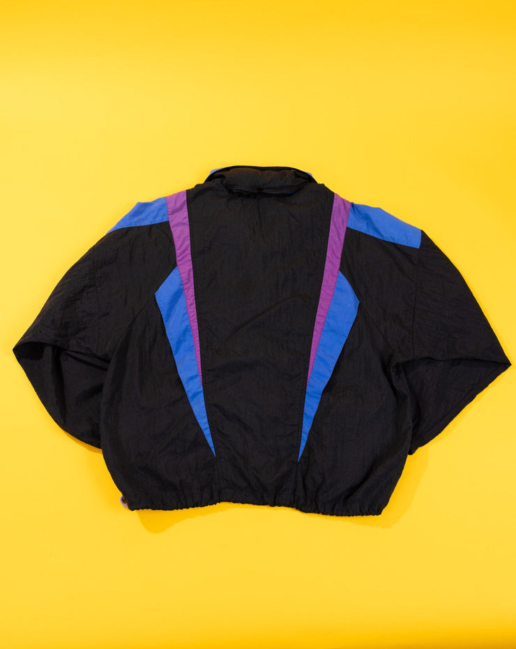 Vintage 90s Reebok Windbreaker (Black/Purple/Blue)