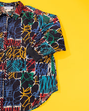 Vintage 80s Lady Oak Hill Quarter Sleeve Button Up