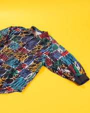 Vintage 80s Lady Oak Hill Quarter Sleeve Button Up