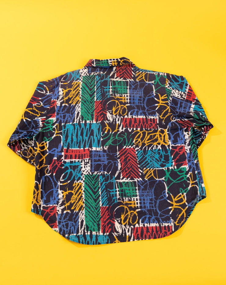 Vintage 80s Lady Oak Hill Quarter Sleeve Button Up