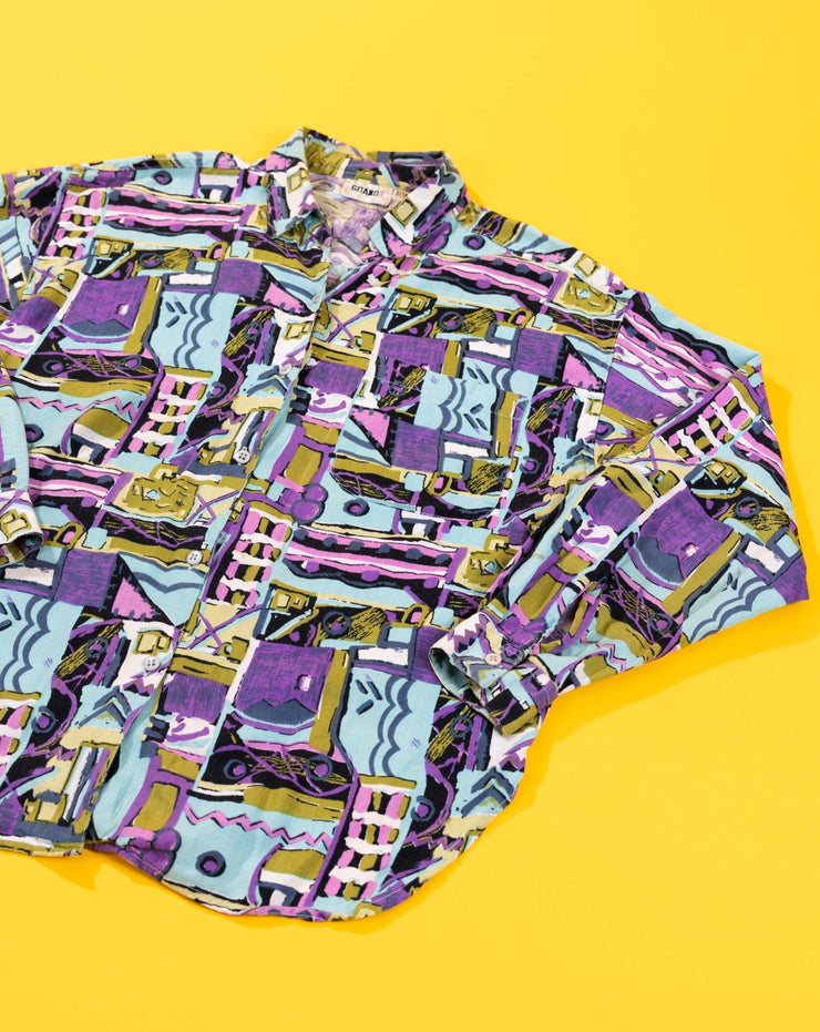 Vintage 80s Gitano Long Sleeve Button Up