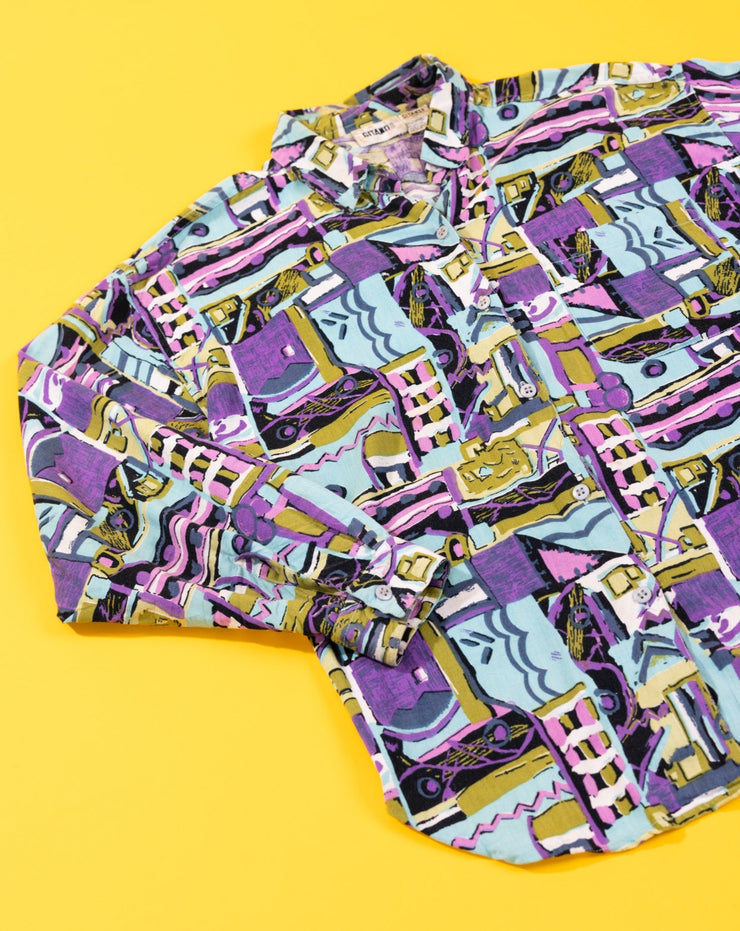 Vintage 80s Gitano Long Sleeve Button Up