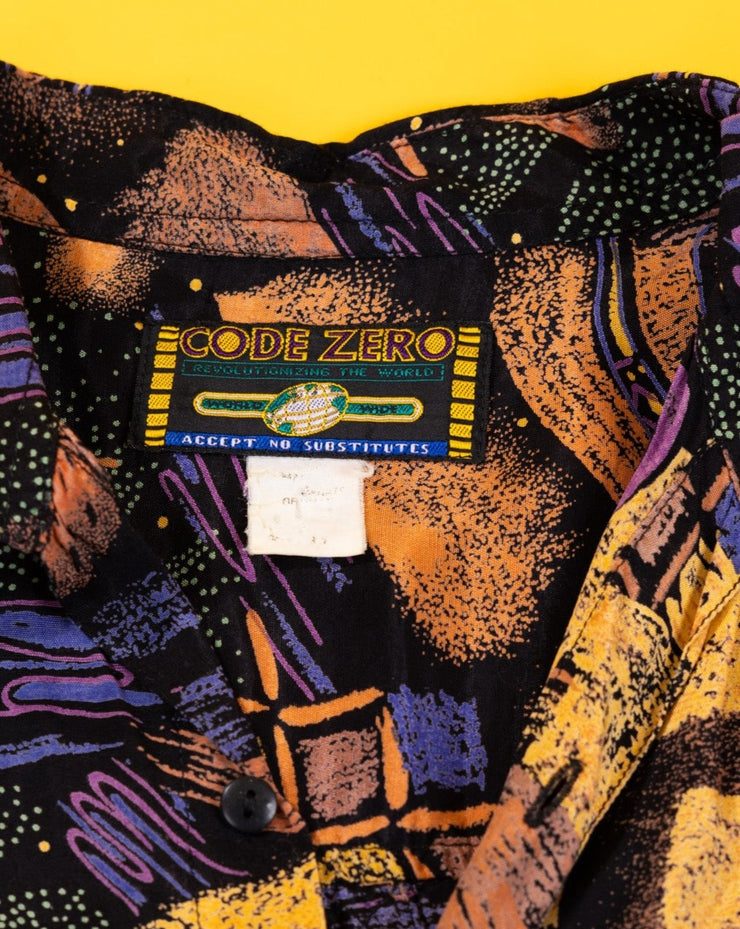 Vintage 90s Code Zero Button Up