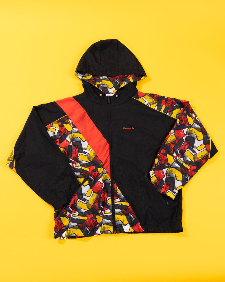 Vintage 90s Reebok Windbreaker (Red/Black/Yellow)