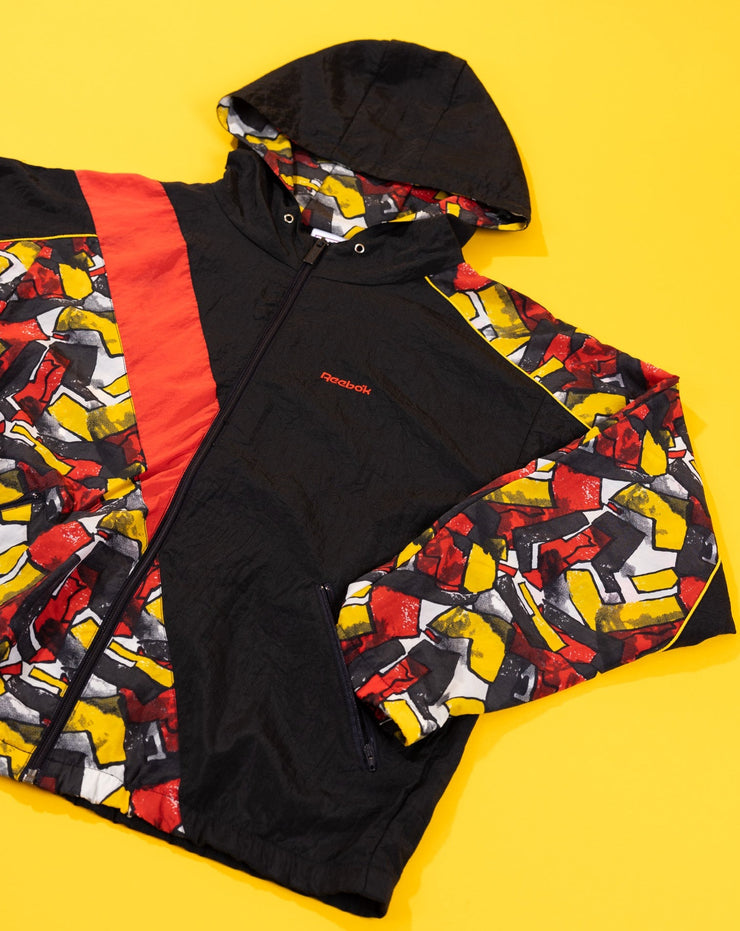 Vintage 90s Reebok Windbreaker (Red/Black/Yellow)