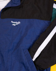 Vintage 90s Reebok Windbreaker (Green/Blue/Black)