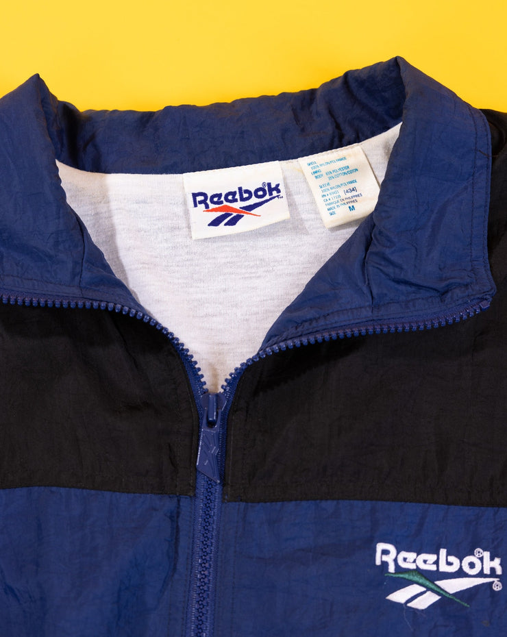 Vintage 90s Reebok Windbreaker (Green/Blue/Black)