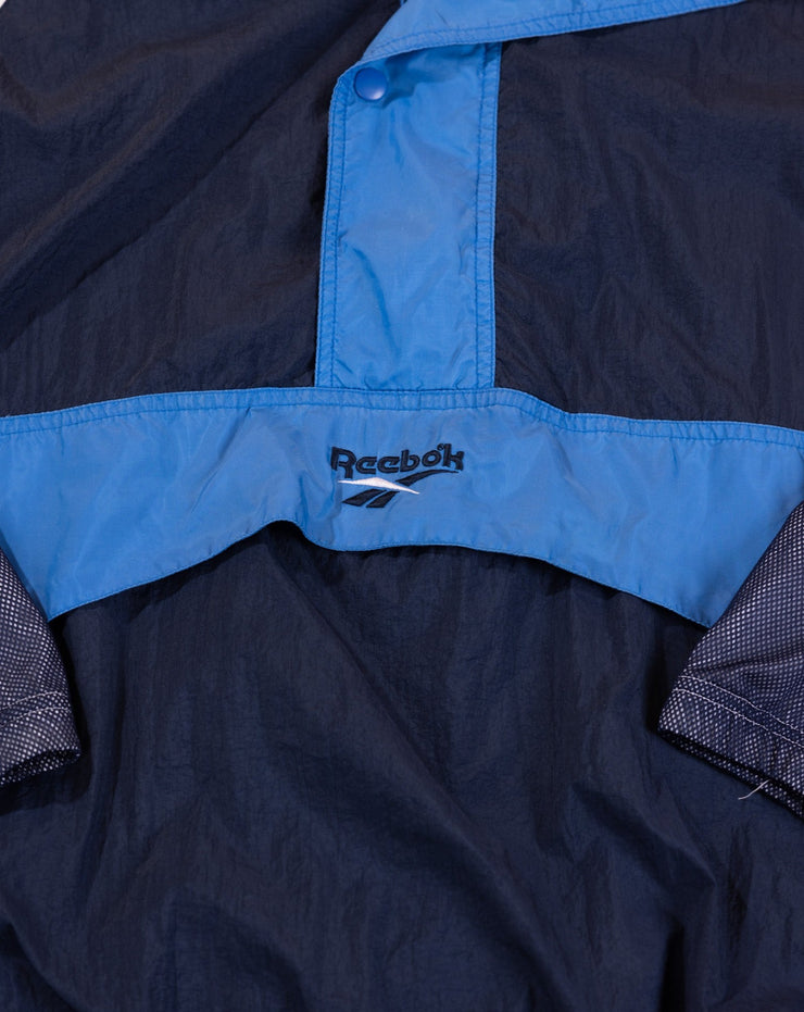 Vintage 90s Reebok Windbreaker Pullover (Blue/Baby Blue)