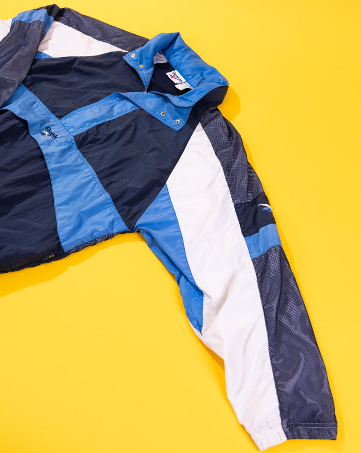 Vintage 90s Reebok Windbreaker Pullover (Blue/Baby Blue)