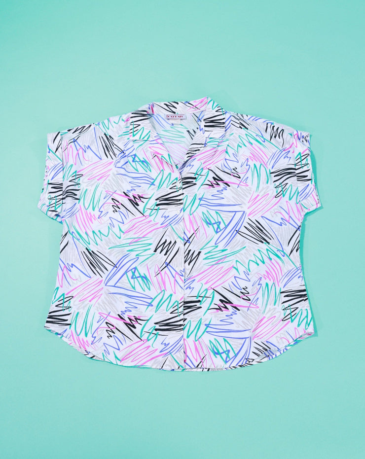 Vintage 80s Cabrais Button Up