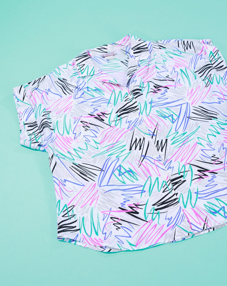 Vintage 80s Cabrais Button Up