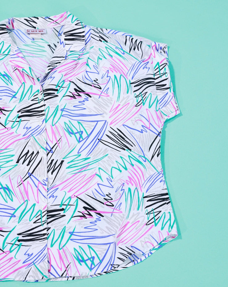 Vintage 80s Cabrais Button Up