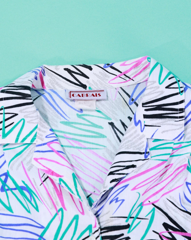 Vintage 80s Cabrais Button Up