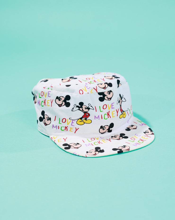 Rare Vintage 80s Disney I Love Mickey AOP Painters Hat